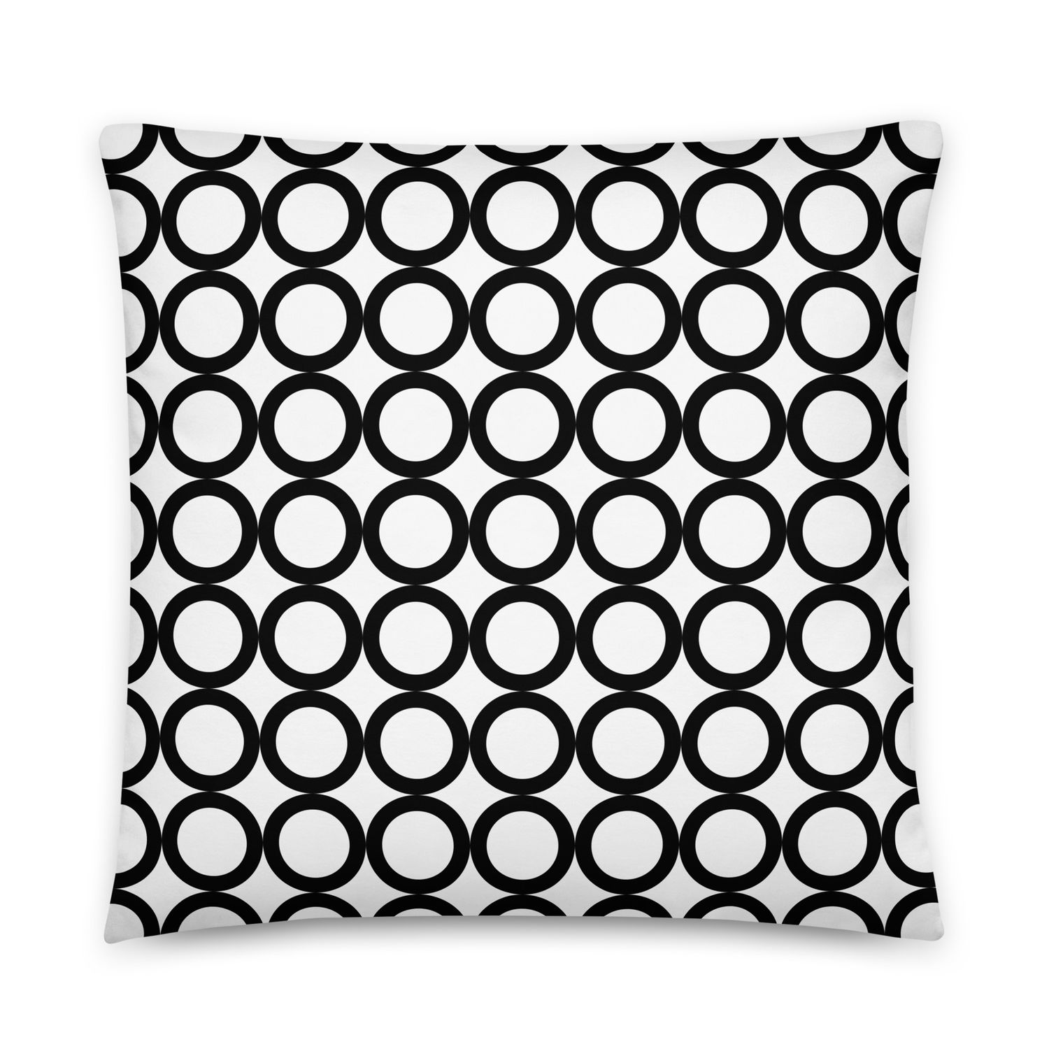 Black Circles Pillow