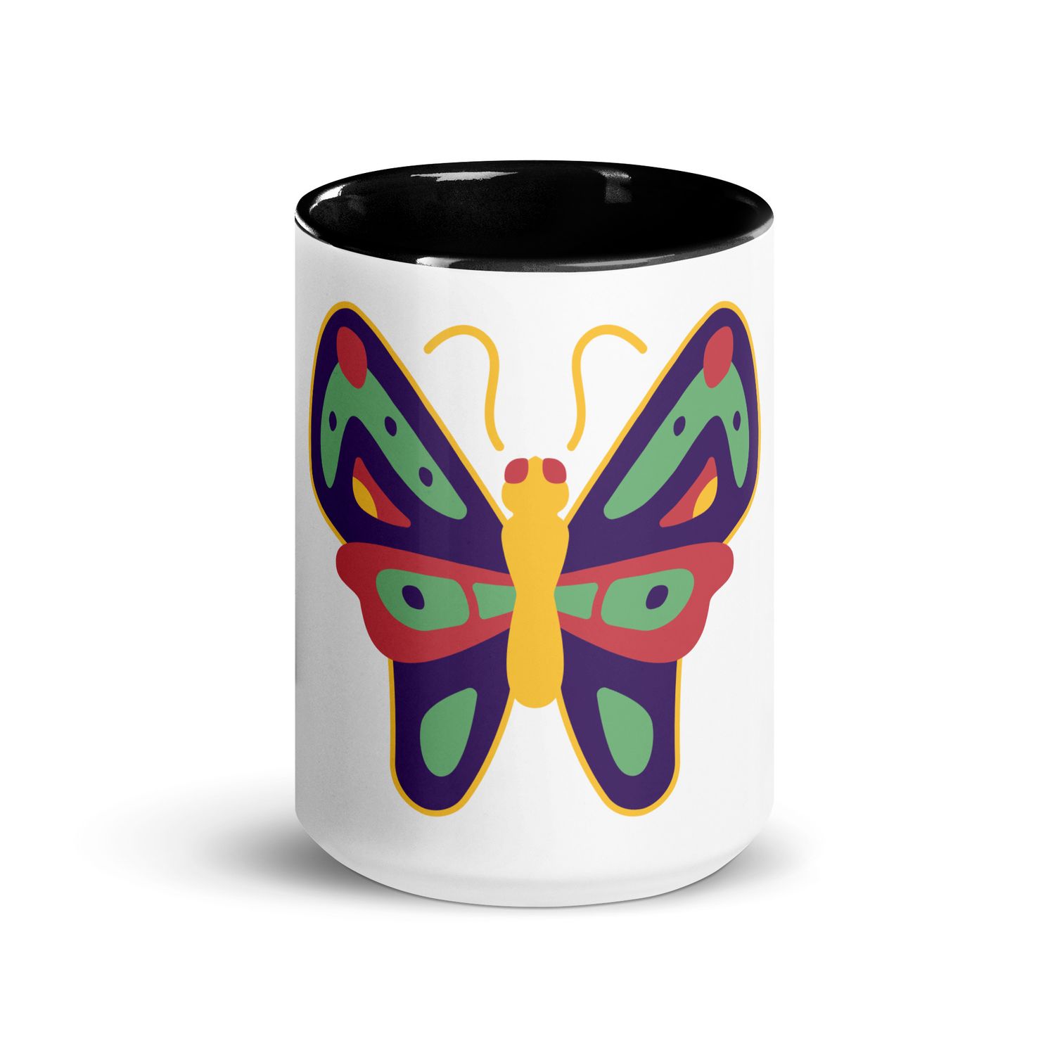 Butterfly Mug with Color Inside