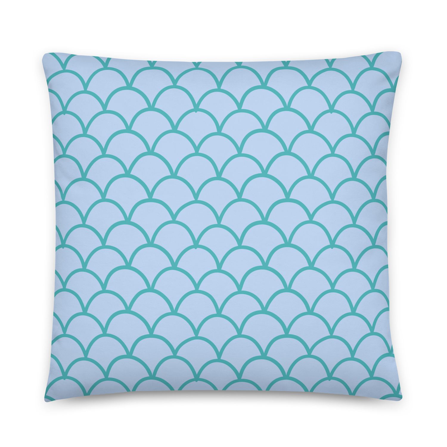 Light Blue Design Pillow
