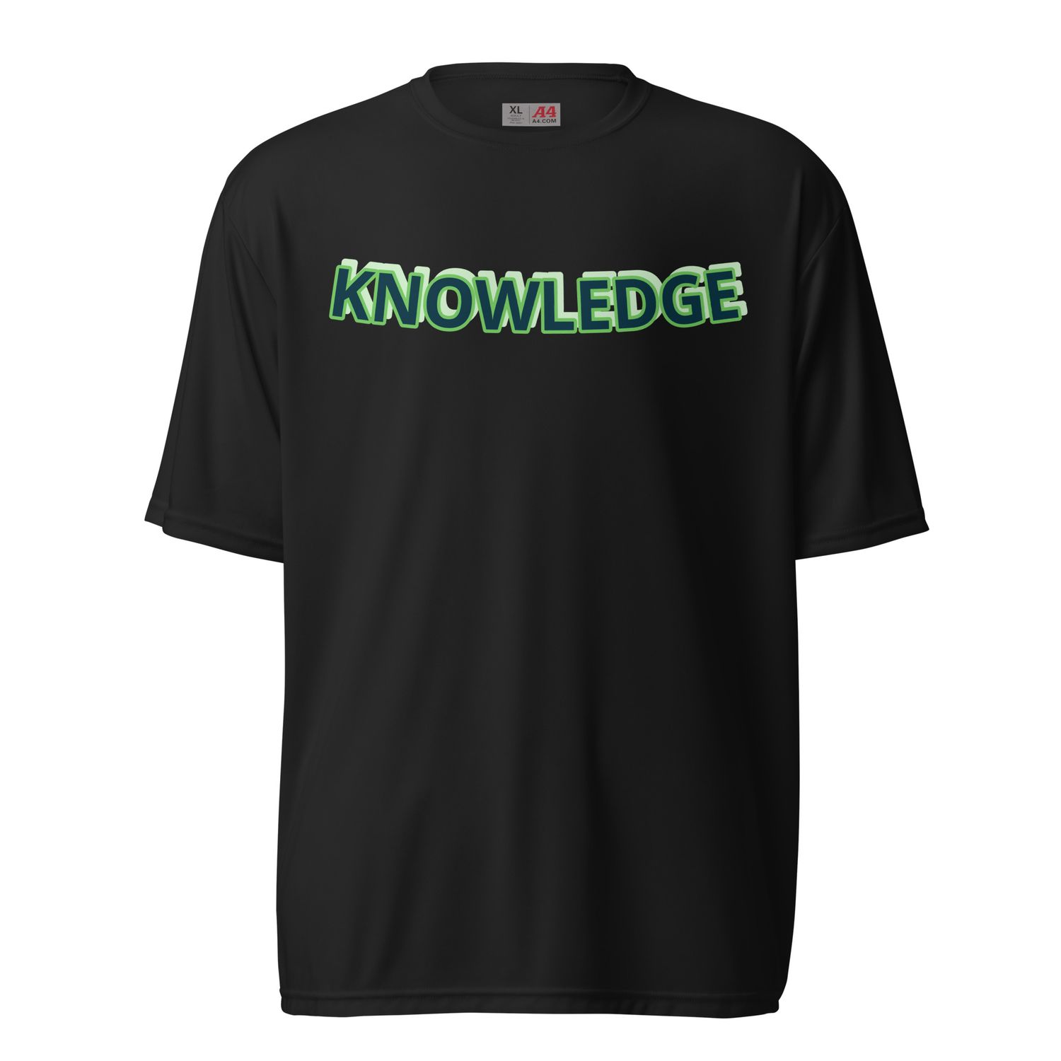 Knowledge Unisex performance crew neck t-shirt
