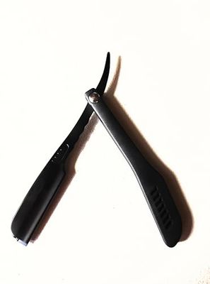 Generic Straight Edge Shaving Razor Black