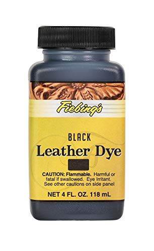 Fiebing&#39;s Leather Dye - Alcohol Based Permanent Leather Dye - 4 oz - Black