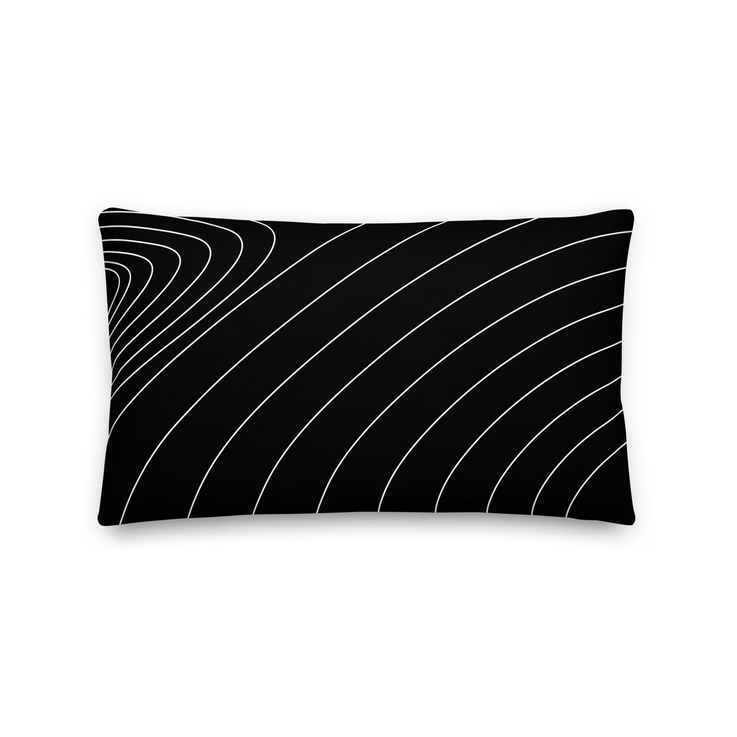 Black Abstract Premium Pillow