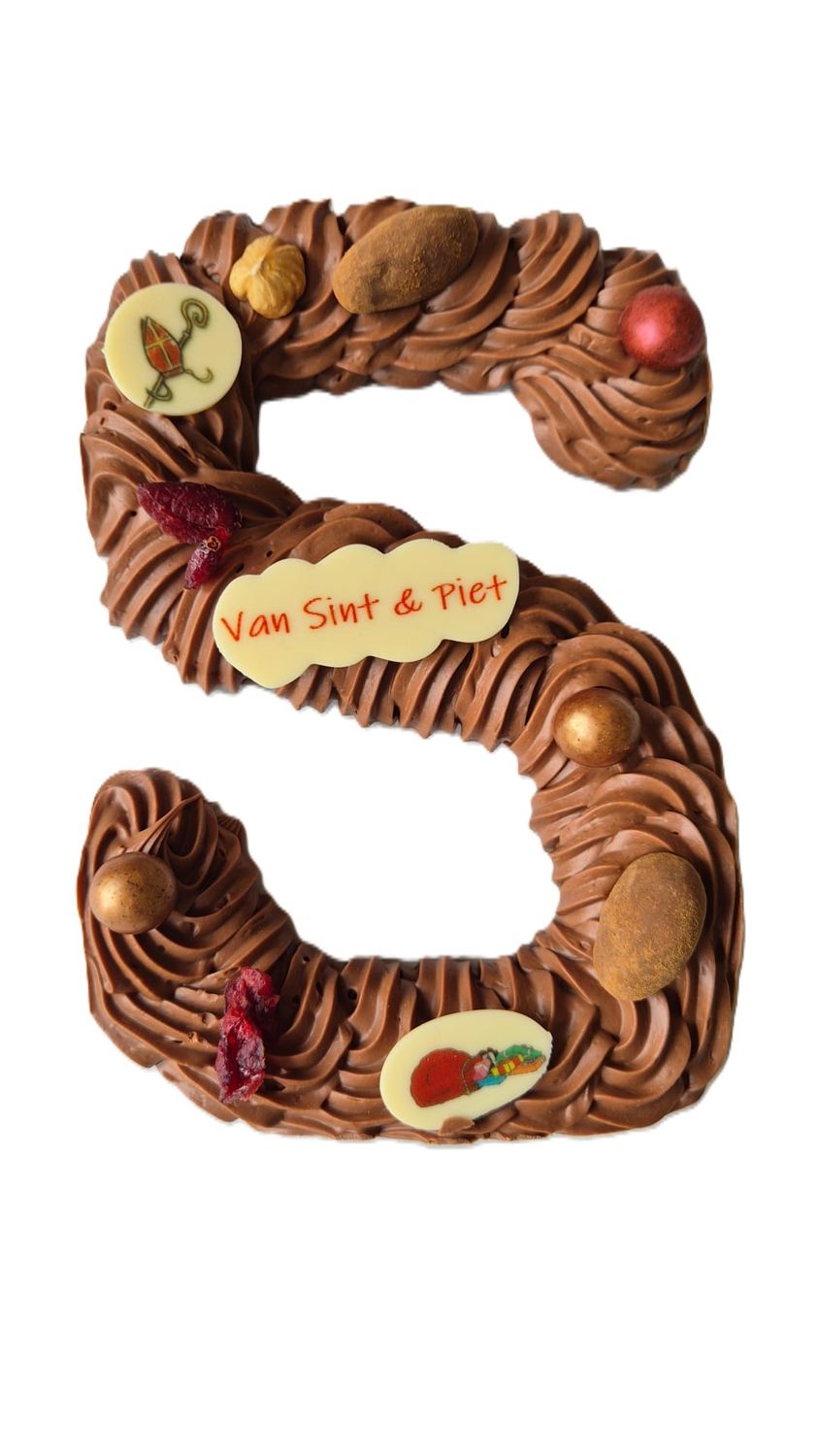Chocoladeletter Handgespoten