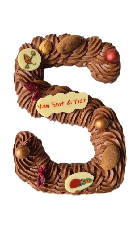Chocoladeletter Handgespoten