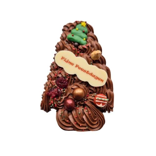 Kerstboom gespoten klein