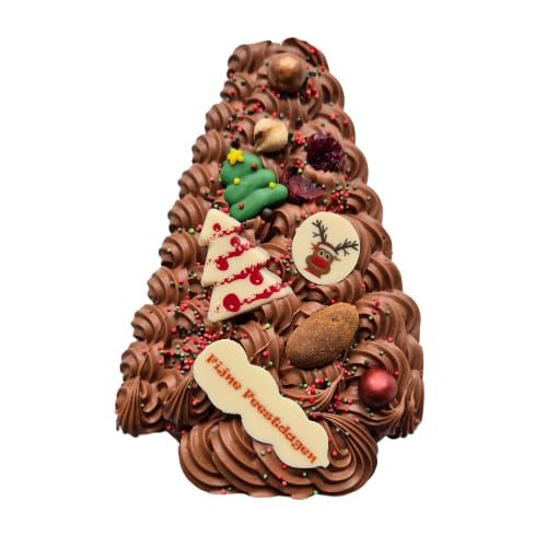 Kerstboom gespoten groot