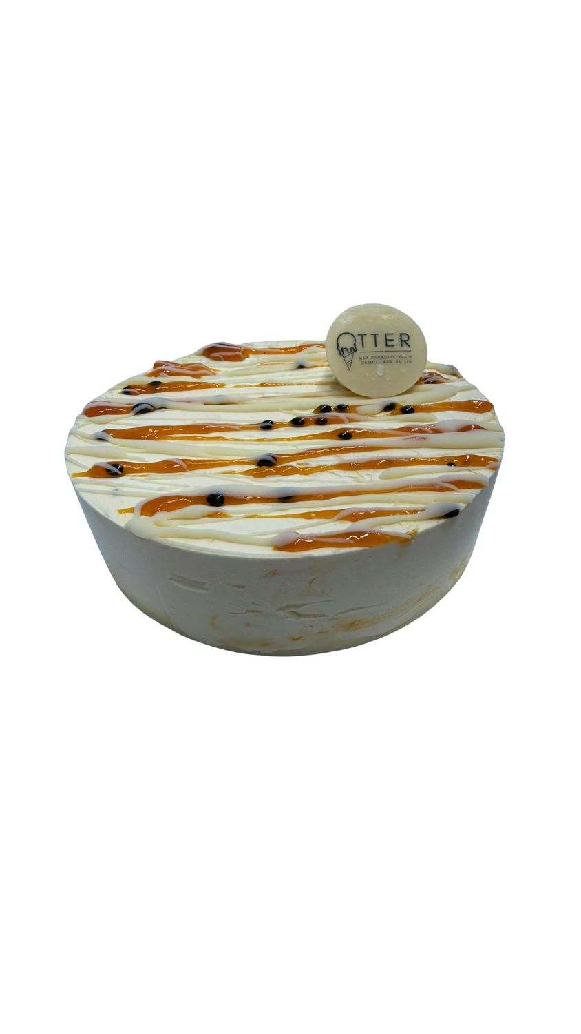 Witte chocola mango passievrucht (6 à 8 personen)