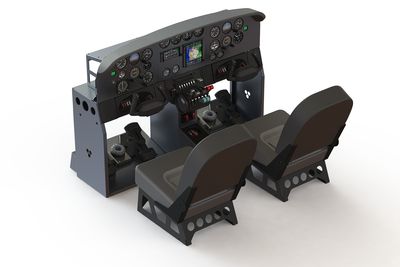 Dual Stand Alone Cockpit Console