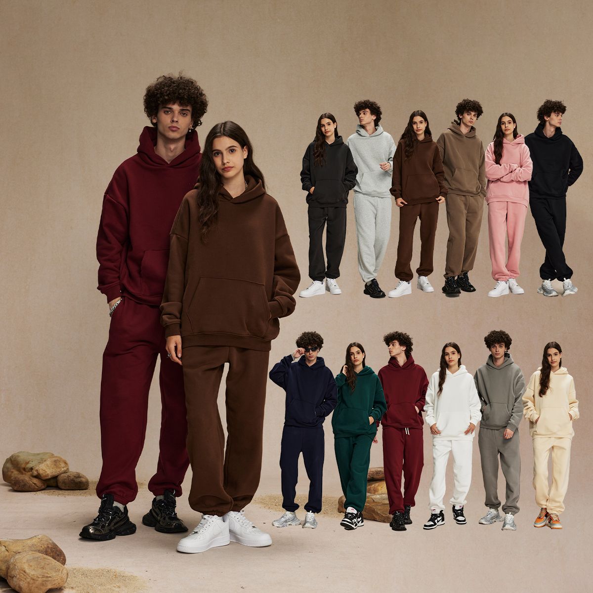 Pullover Fleece Hoodies for Unisex