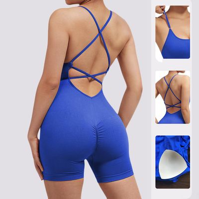 Seamless Butt Lift Yoga Onesie Jumpsuits