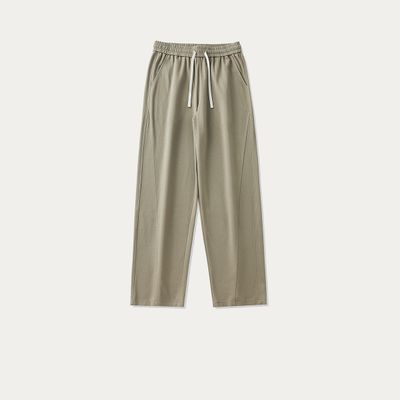 Mens Heavyweight Elastic Drawstring Rope Baggy Pants