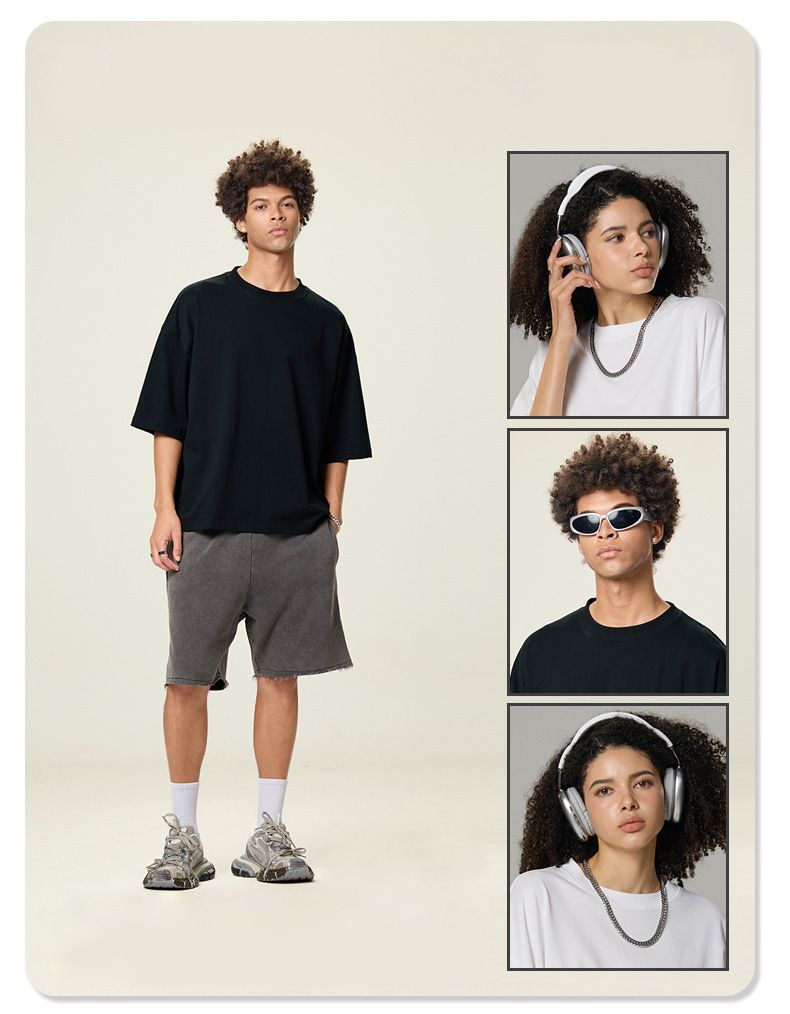 Heavyweight 100% Cotton Oversized Boxy T Shirts