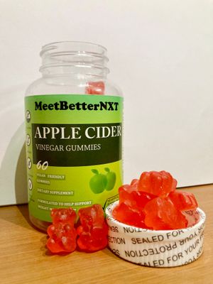 MeetBetterNXT Apple Cider Vinegar ACV Gummies 60 Count/Bottle