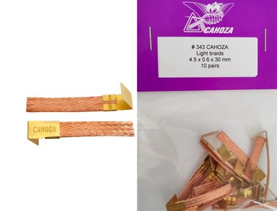 CAHOZA LIGHT BRAIDS 10 pairs per bag