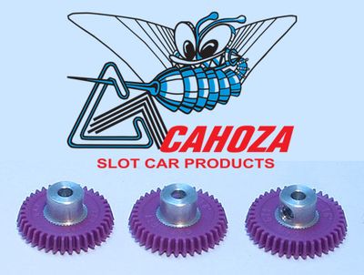 CAHOZA POLYMER GEARS 64 PITCH ANGLED 16Degrees 3/32 axle Size 39T