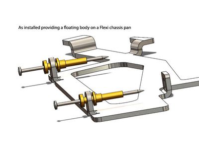 KC Racing  Body Mounting Kit each