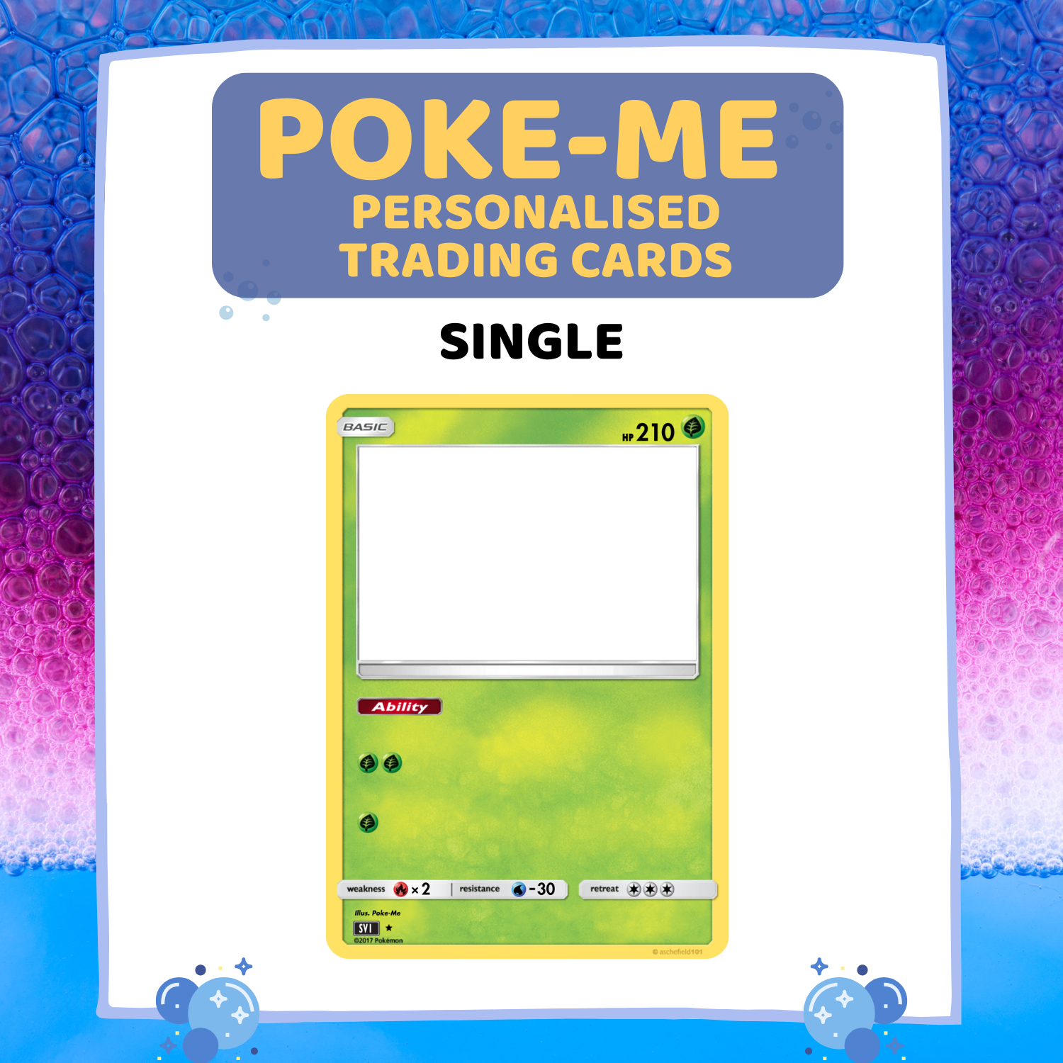 Single Poke-Me Card