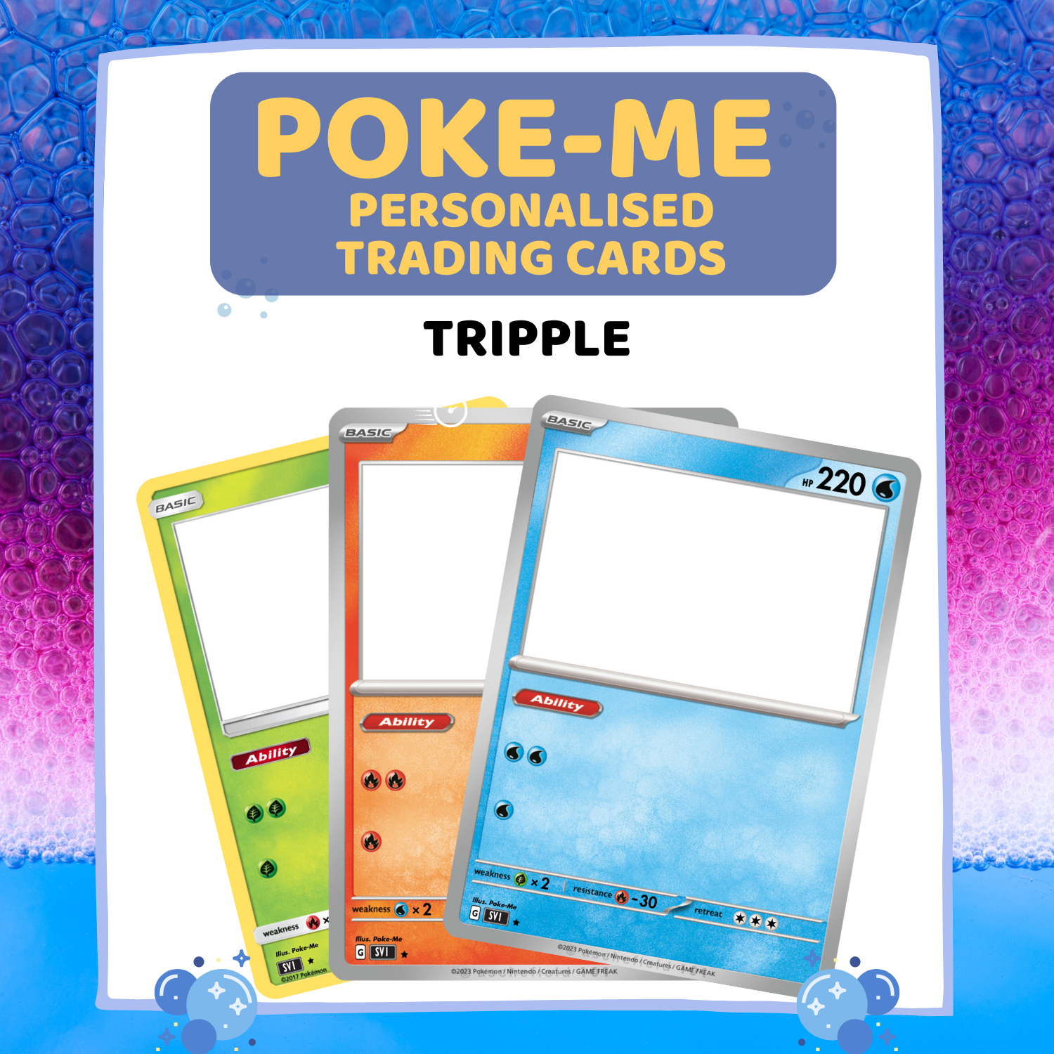 Triple Poke-Me Cards