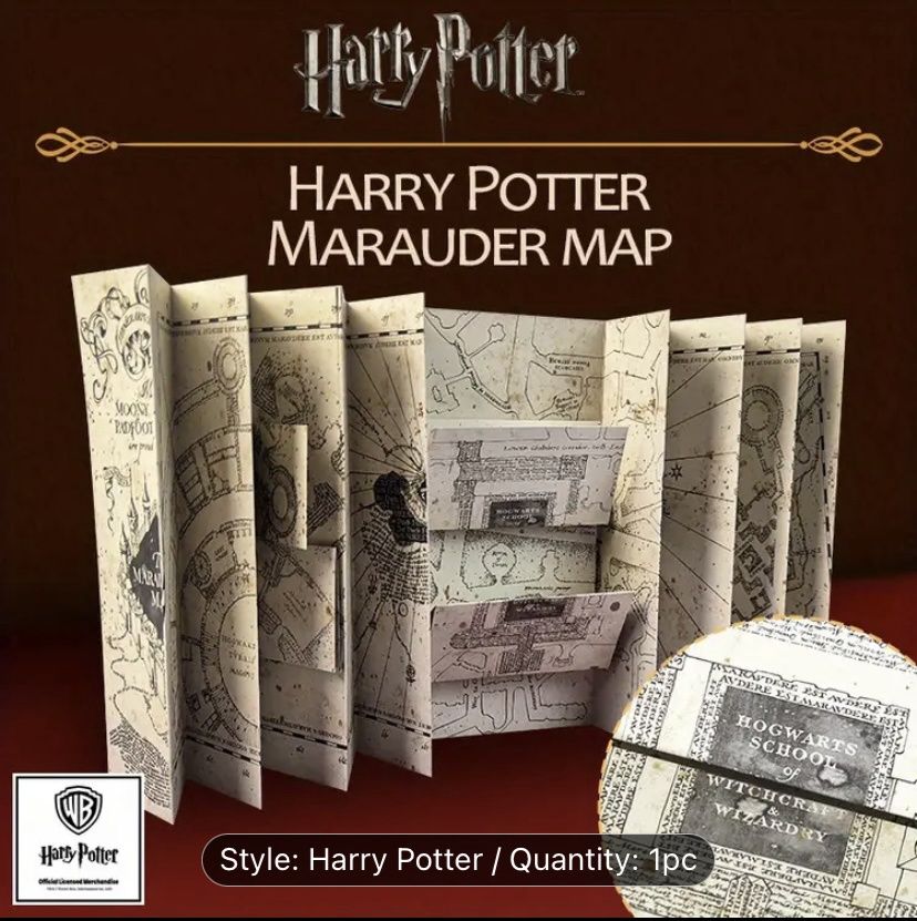 Marauder Map - Harry Potter Inspired