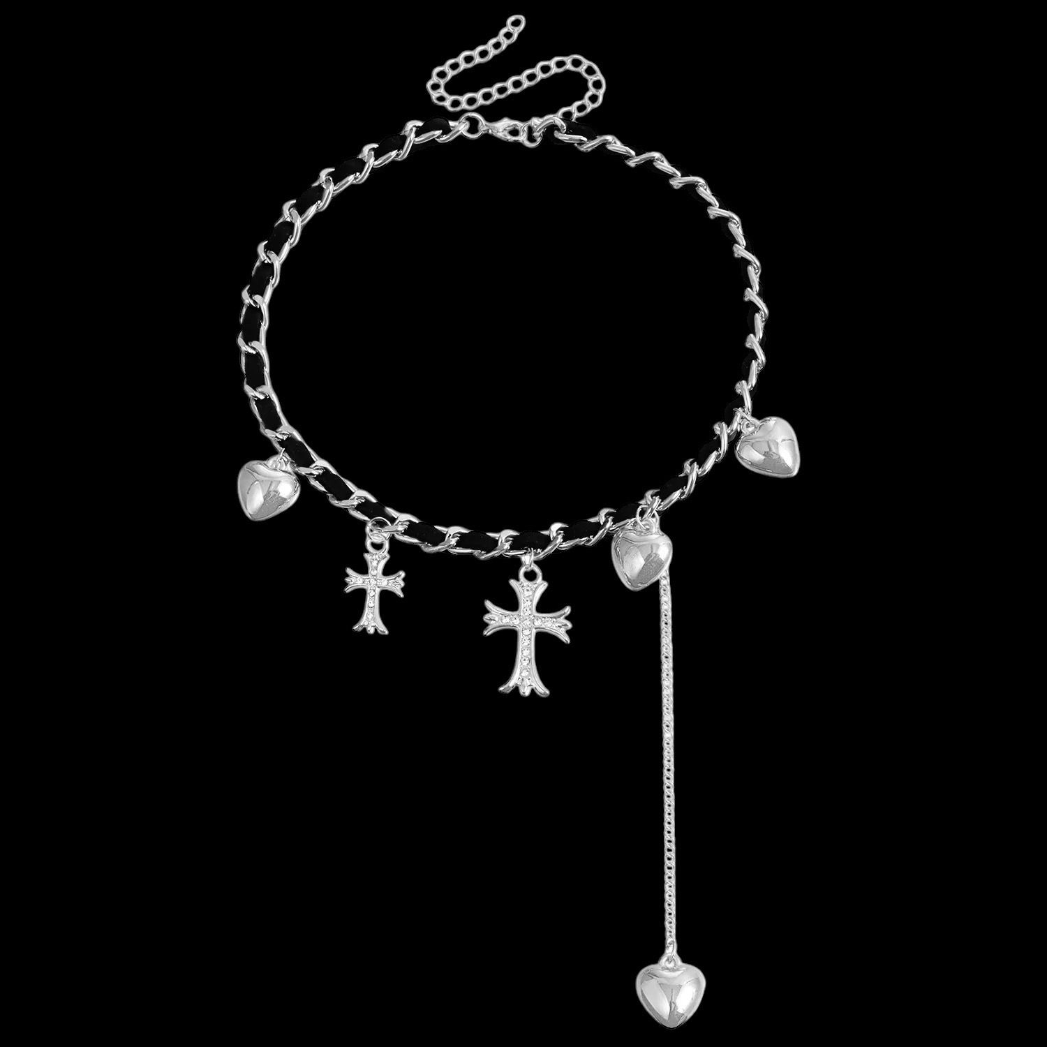 Cross Choker (silver)
