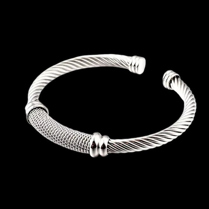 Classic Rope Bracelet (Silver)