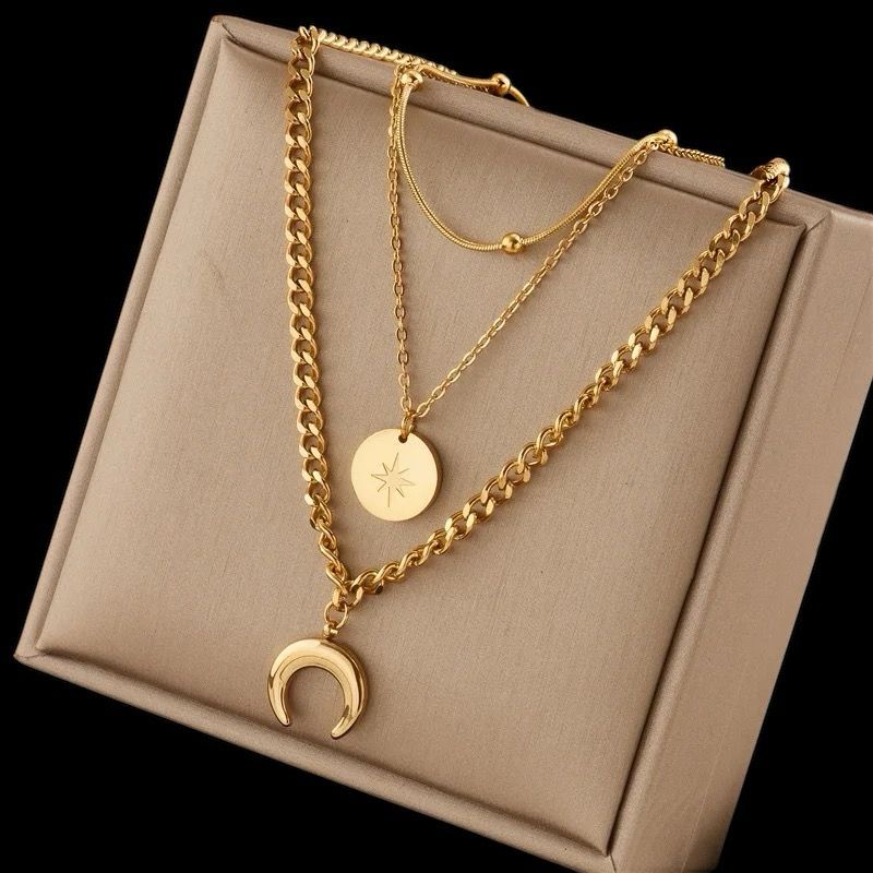 Half Moon, Full Charm Necklace