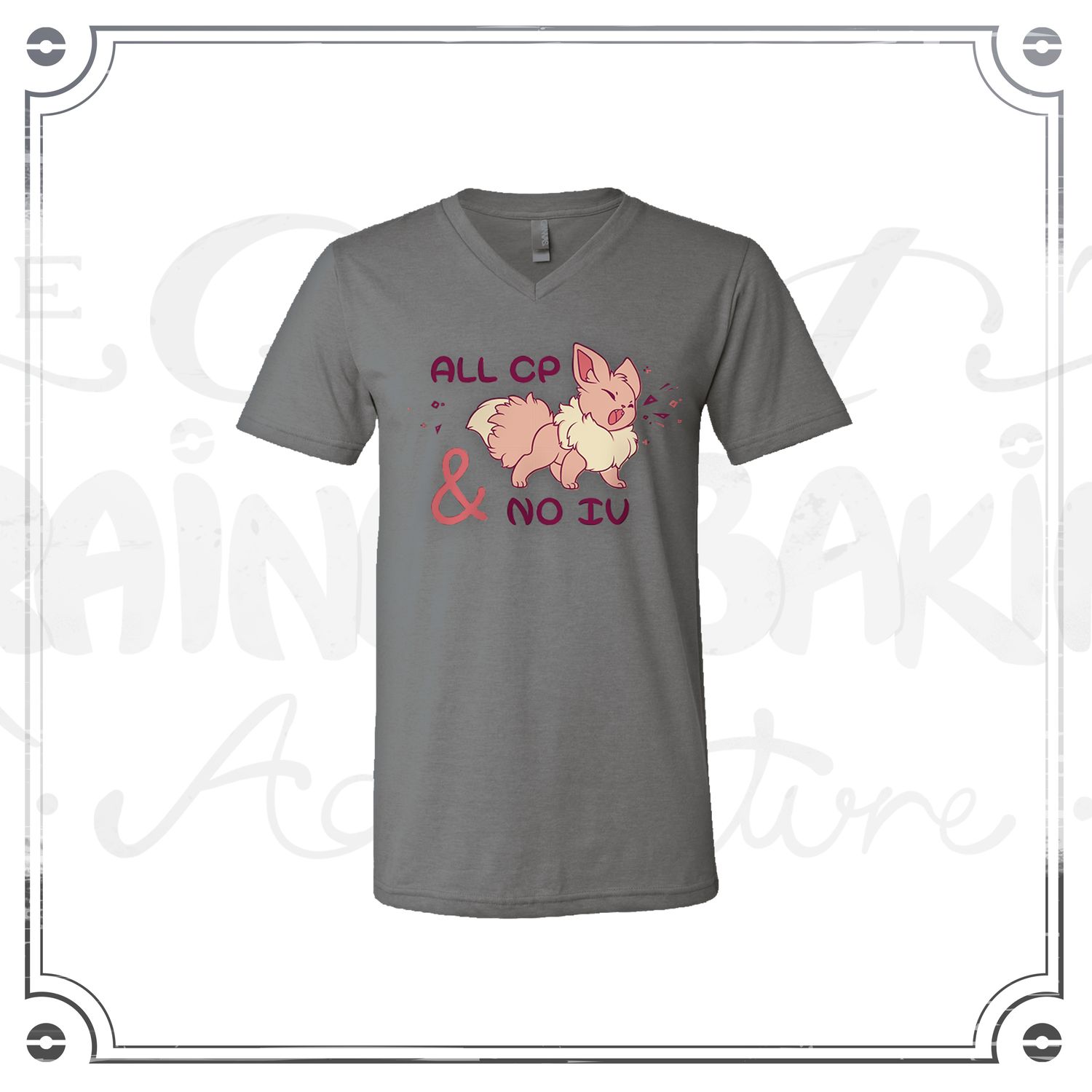 All CP &amp; No IV | Crew-Neck Gray T-Shirt