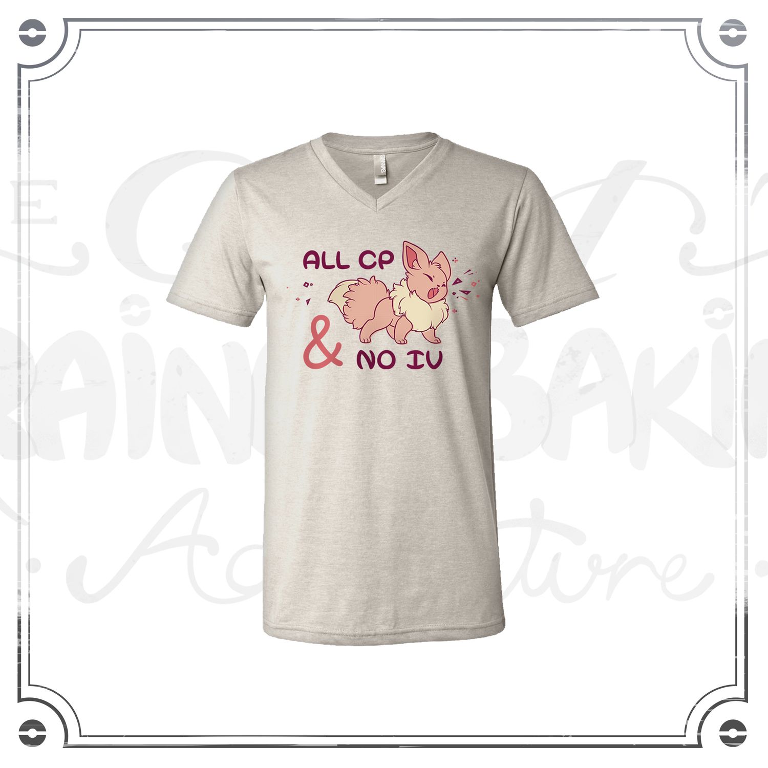 All CP &amp; No IV | Crew-Neck Oatmeal T-Shirt