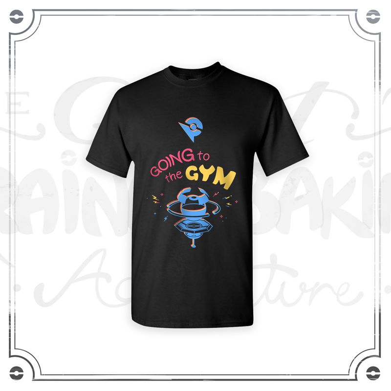 Going to the Gym | Crew-Neck Black T-Shirt