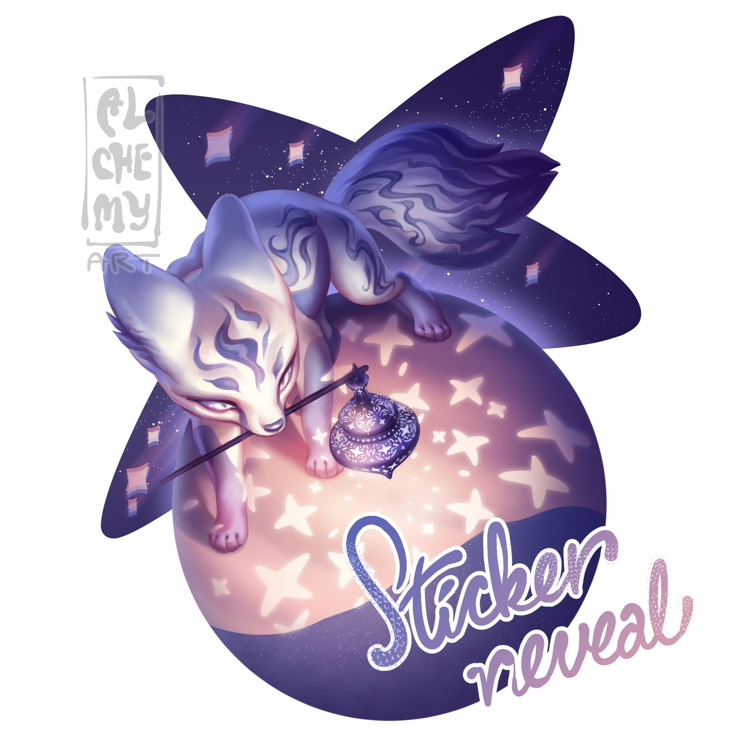 Cosmic Fox Sticker
