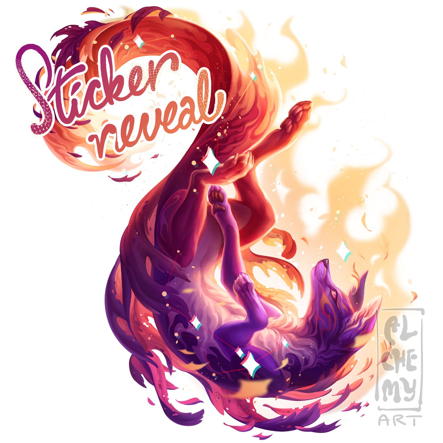 Cosmic Fox Sticker