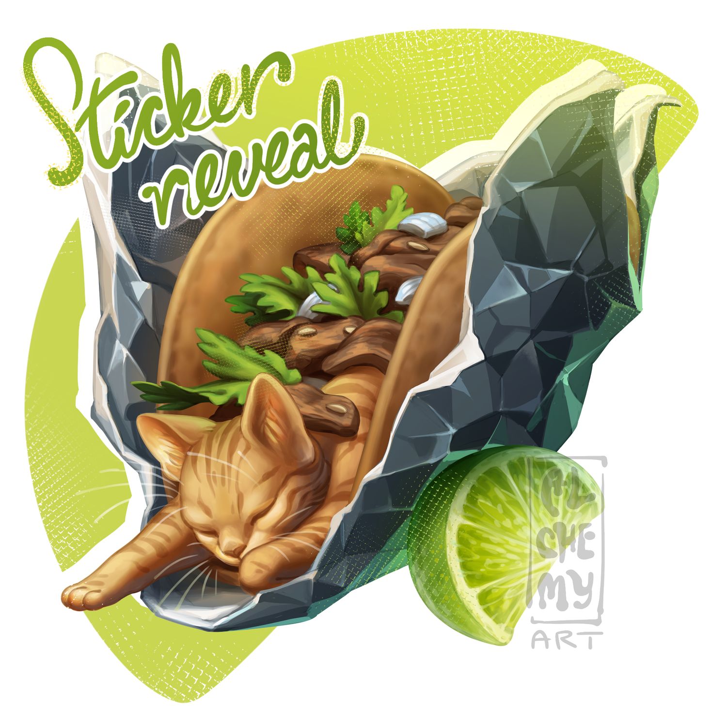 Taco Cat Sticker