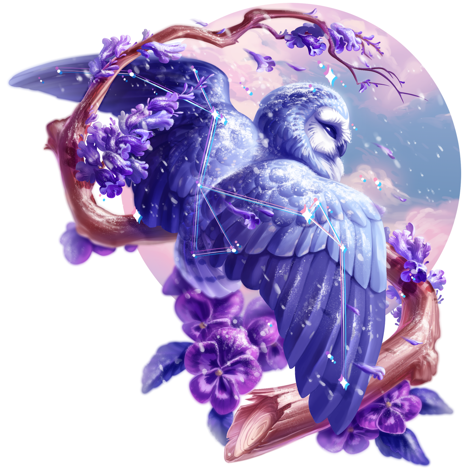 Cosmic Owl Sticker