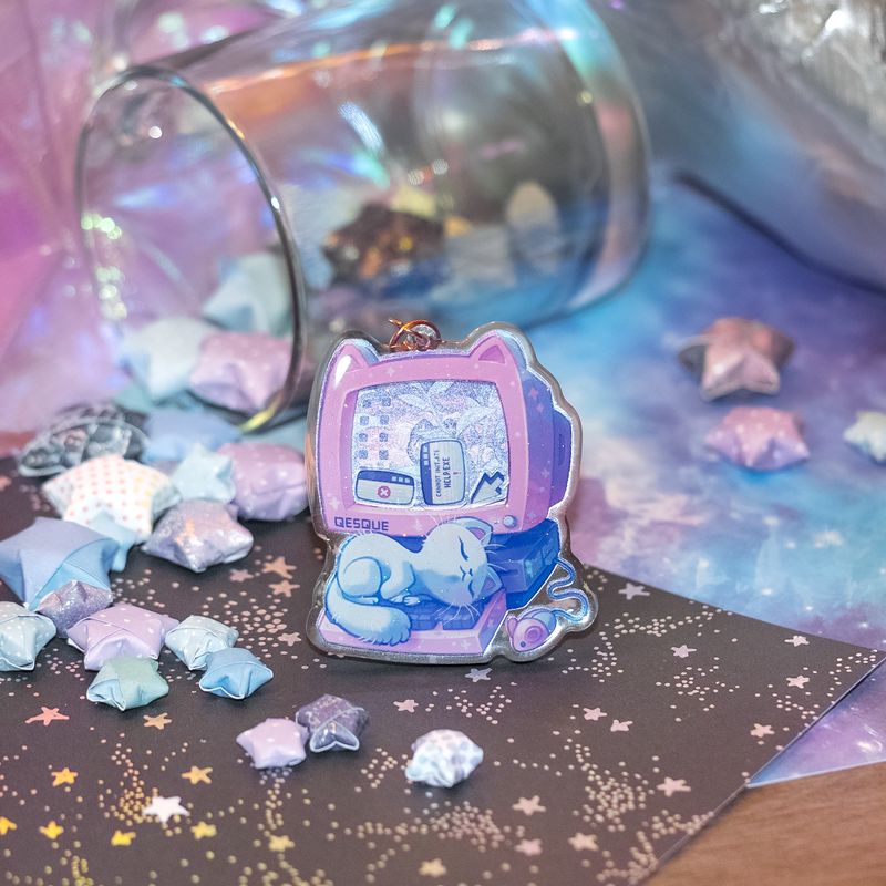 Astral Computer Cat Charm