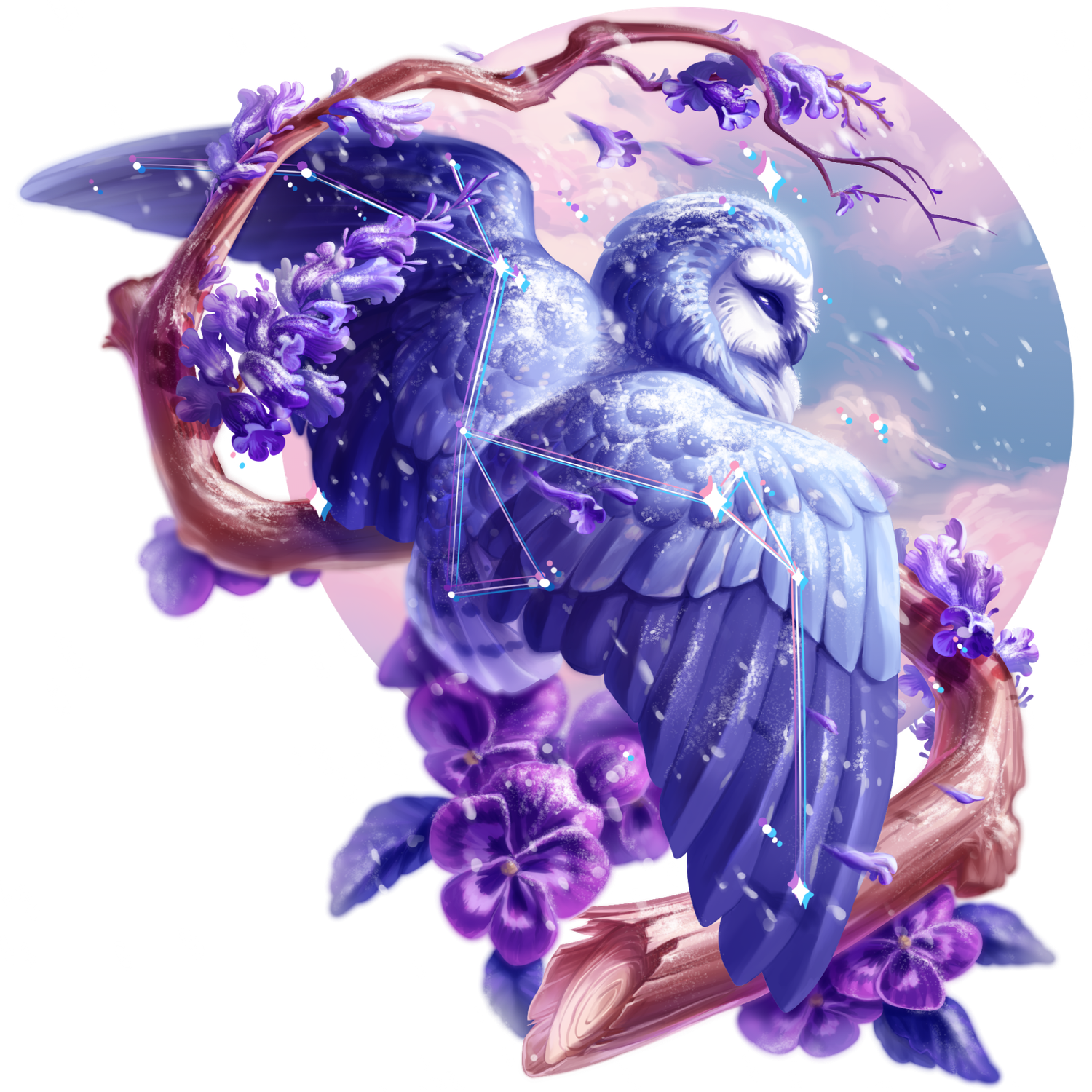 Astral Owl Sticker