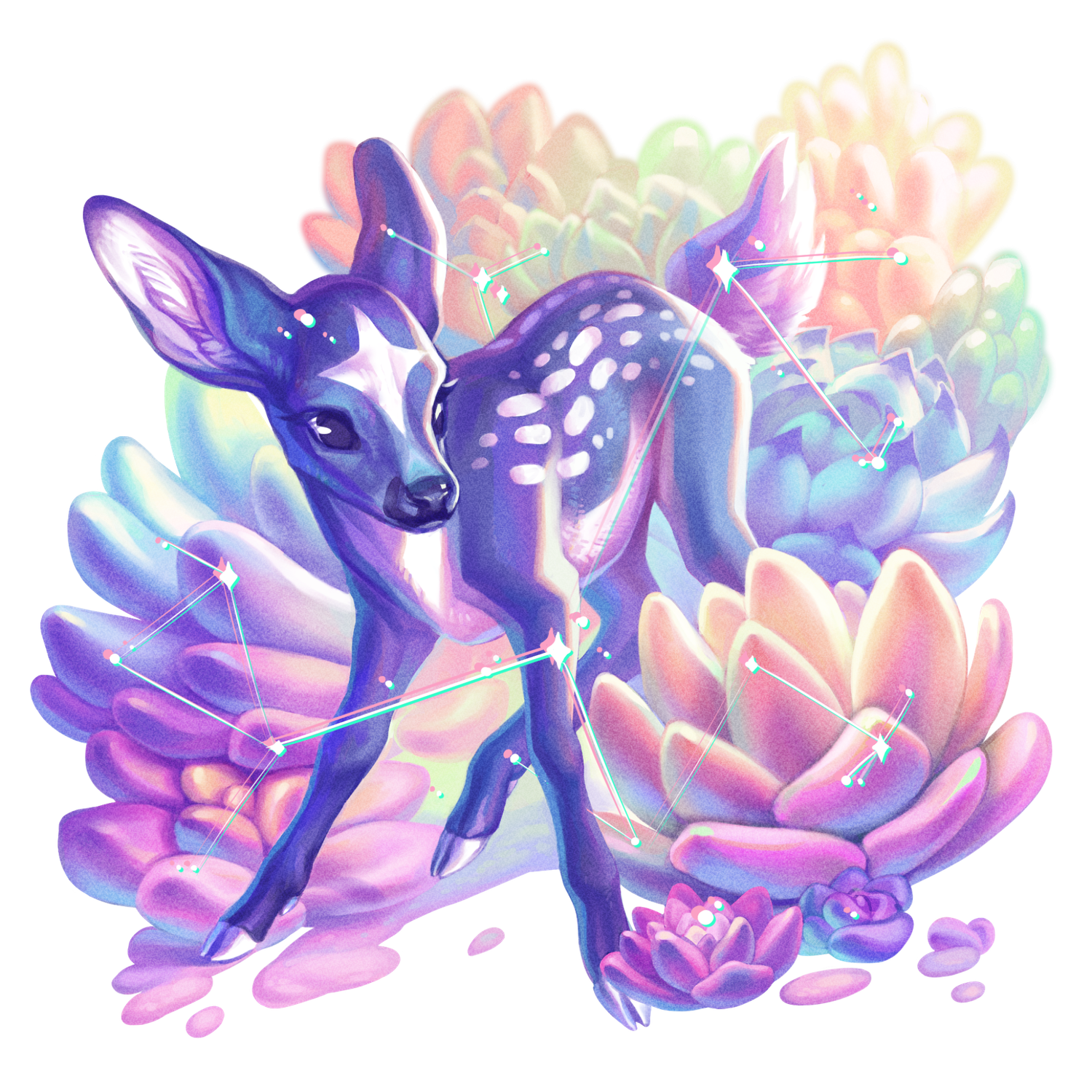 Astral Fawn Sticker