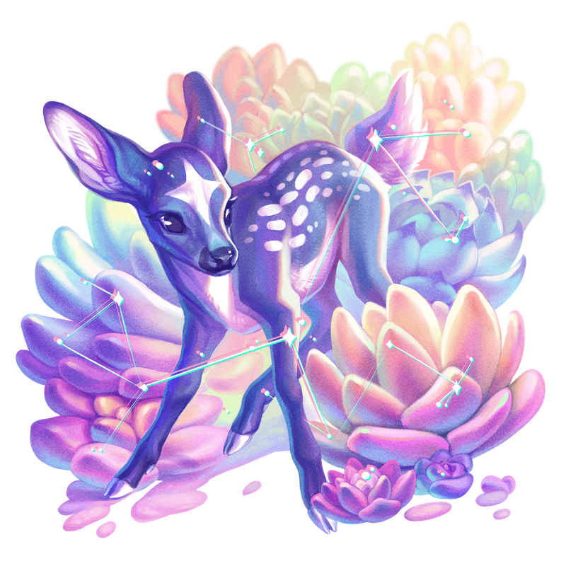 Astral Fawn Sticker