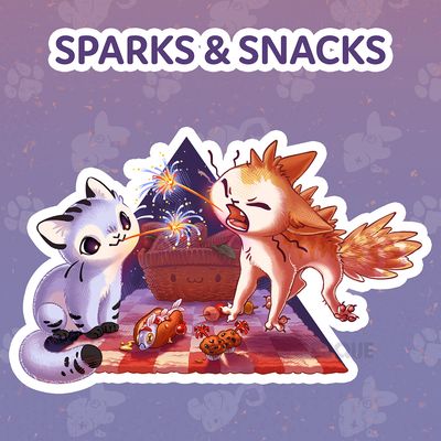 Sparks &amp; Snacks Sticker