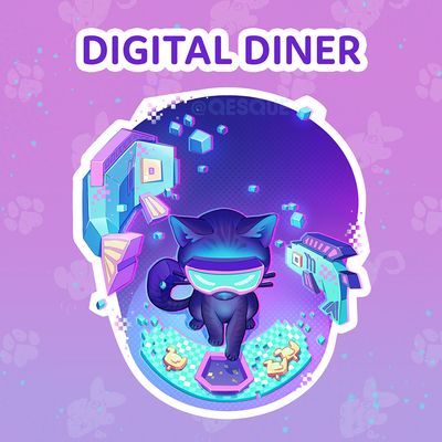 Digital Diner Sticker