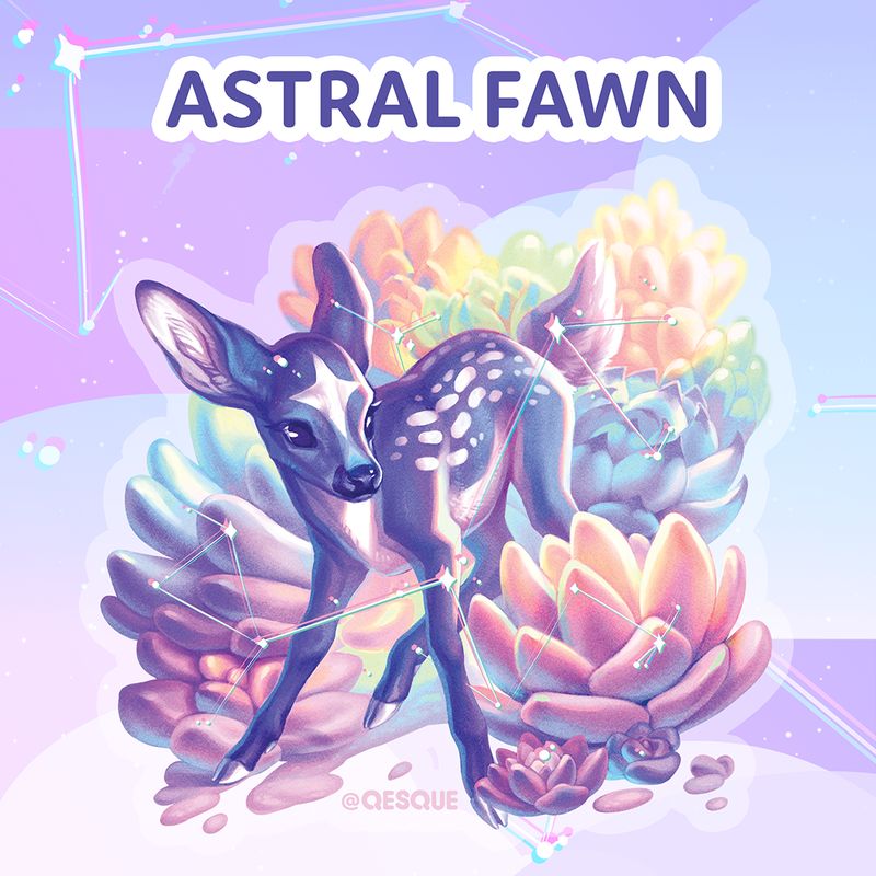 Astral Fawn Sticker
