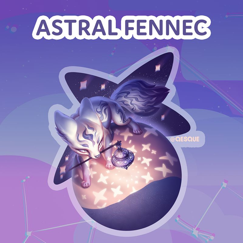 Astral Fennec Sticker