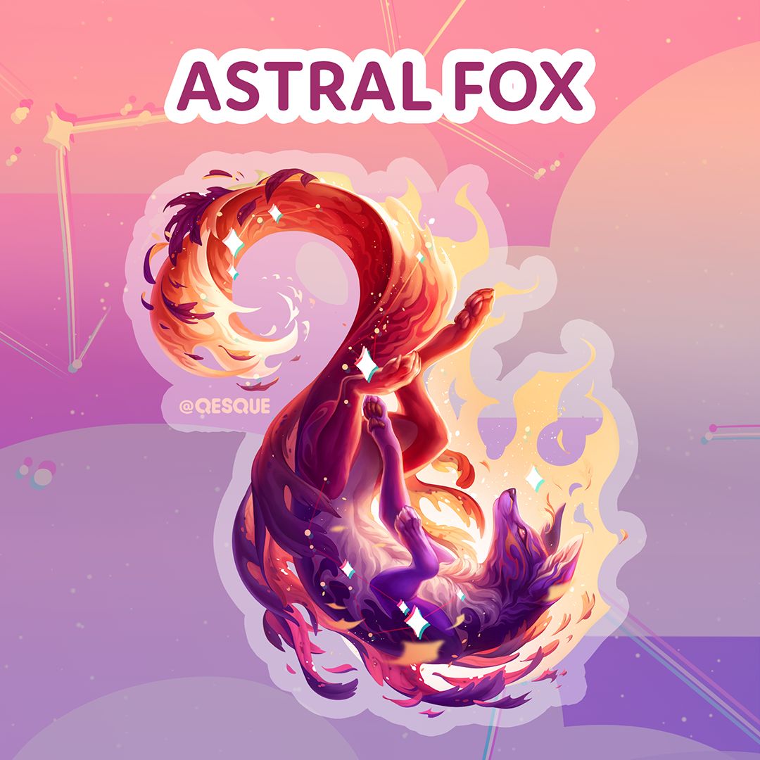 Astral Fox Sticker