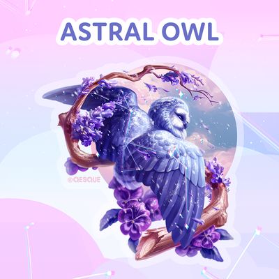 Astral Owl Sticker
