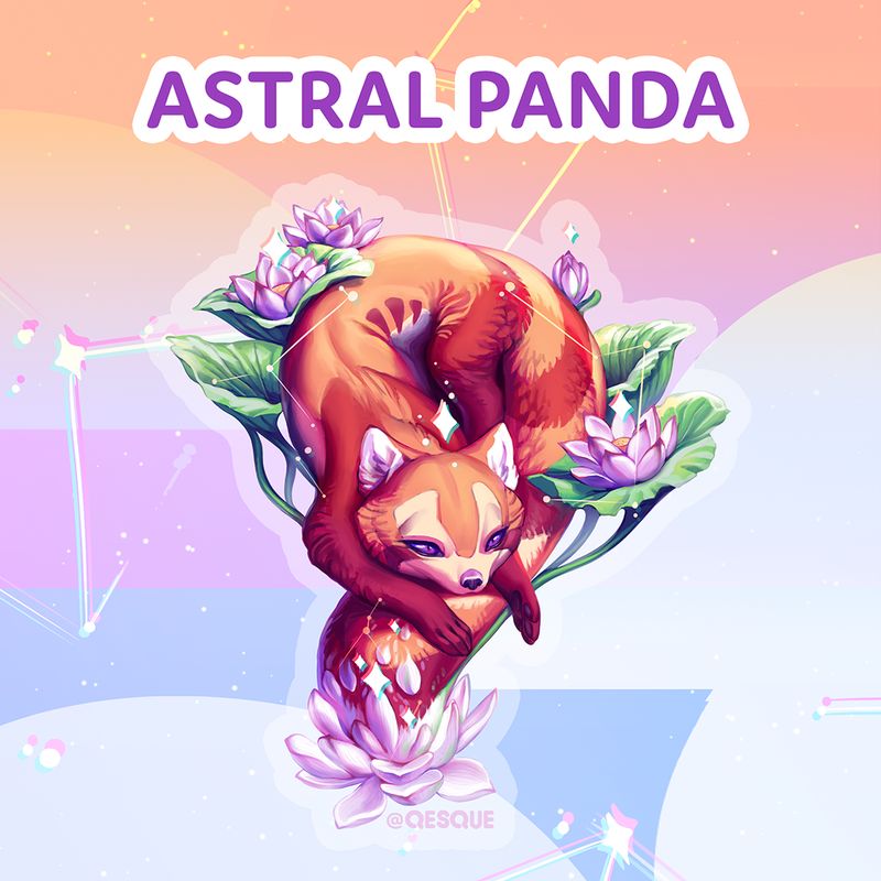 Astral Panda Sticker