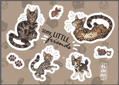 Feline Familiars Sticker Sheet