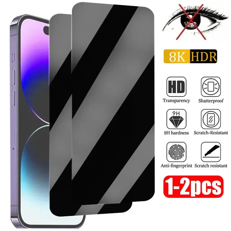 1-2PCS Anti-Spy Glass for each iphone