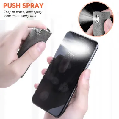 Cleaner Spray for Mobile Phone PC Tablet Ipad Screen Dust Remover Microfiber Wiper Cloth Polish Cleaning Tools