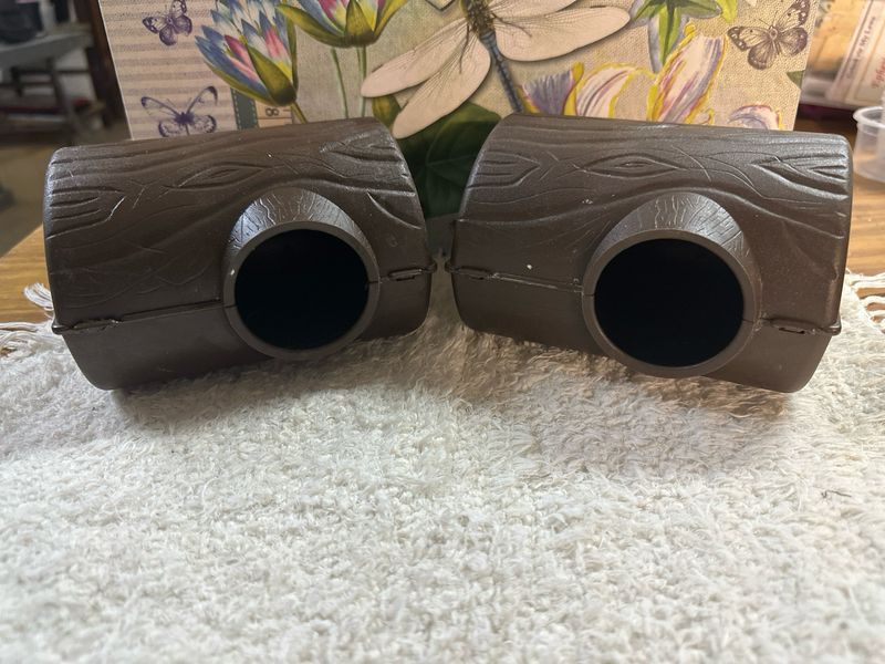 Pre-loved Plastic Log Hides For Reptiles Pre-loved Plastic Log Hides For Reptiles