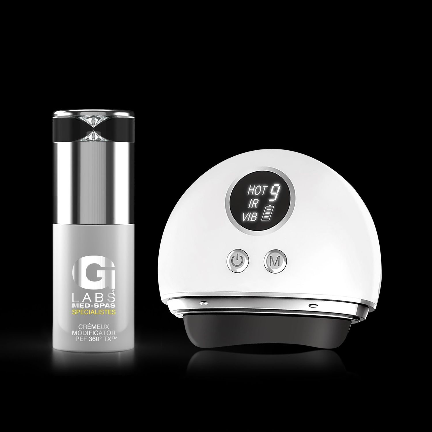 Crémeux Eyes, Face, Neck & Decolletage PEF 360° TX™ + Sceptre Massage Tool
